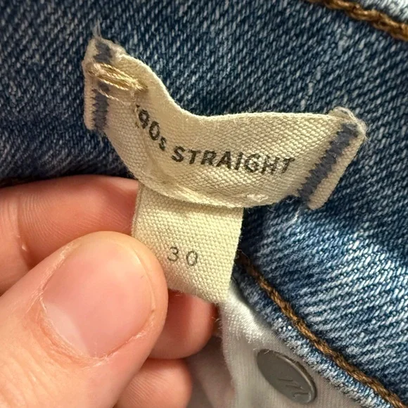 Madewell The 90’s Straight Jean in Rondell Wash Womens size 30 - Picture 5 of 9